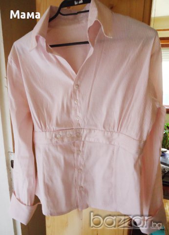 Риза с дълъг ръкав в нежно розово, снимка 1