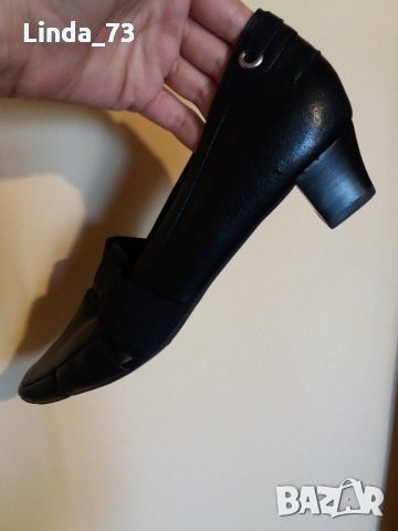 Дам.обувки-"HÖGL"-/ест.кожа/-№39-40,цвят-черни. Закупени от Австрия., снимка 3 - Дамски обувки на ток - 22386669