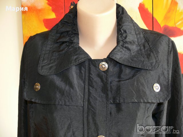 Черен дамски шлифер, снимка 3 - Палта, манта - 11337551