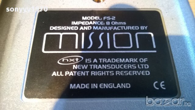 mission fs-2-5броя mission saraund speacers 8ohms made in england--внос англия, снимка 16 - Тонколони - 11815349