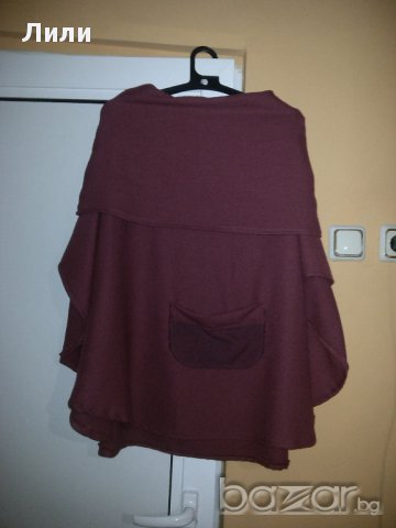 вълнено пончо + подарък ръкавици