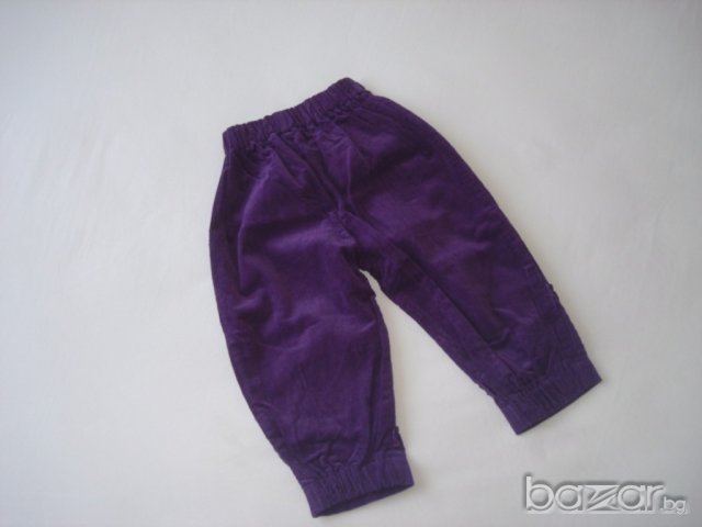  Кокетни лилави панталони за момиче,1-2 год. , снимка 3 - Панталони и долнища за бебе - 16393913