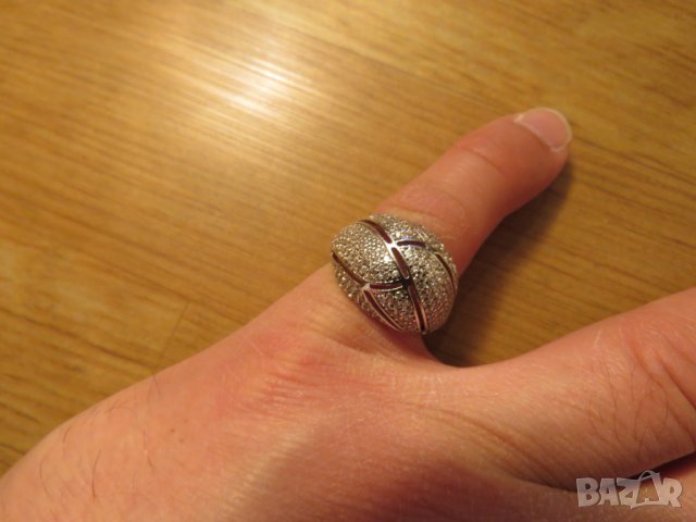 Красив дизайнерски дамски сребърен пръстен - бъди бляскава, прекрастна и пленителна , снимка 2 - Пръстени - 24815293