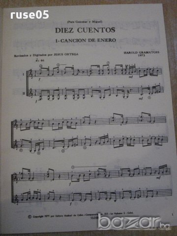 Книга "DIE CUENTOS-DOS GUITARRAS-Harold Gramatges" - 23 стр., снимка 4 - Специализирана литература - 15860563