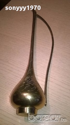 Кана/ваза-та на малкия мук 35/7см мед/месинг-внос швеицария, снимка 12 - Антикварни и старинни предмети - 14530686