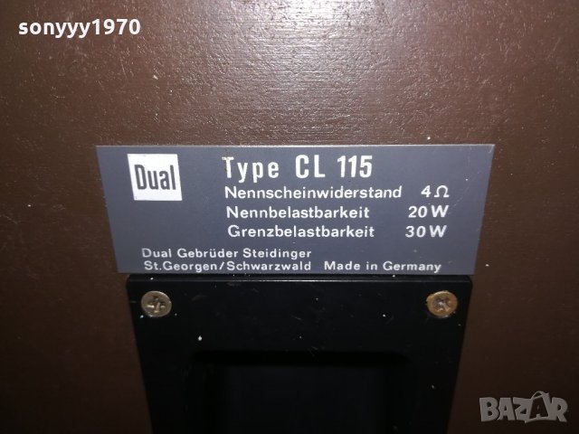 dual cl115 made in germany-внос швеицария, снимка 13 - Тонколони - 21575095