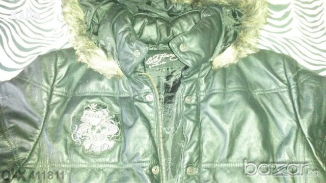 Великолепна Кожена шуба Ed hardy , снимка 4 - Якета - 11916836