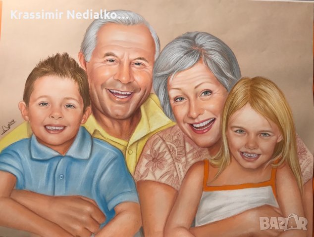 Рисувам портрети.Подарък за сватба,рожден ден и други поводи., снимка 8 - Картини - 17071461