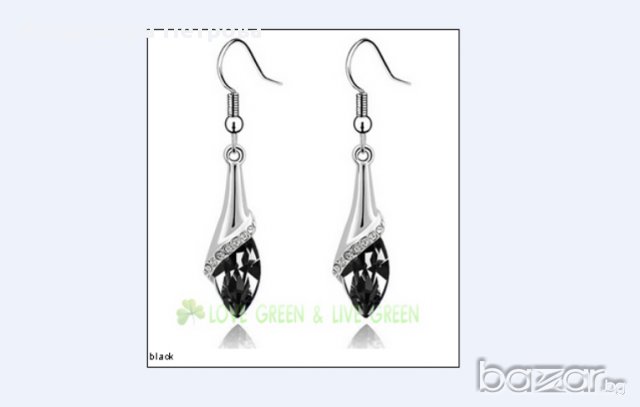 Обеци - Кристалина, снимка 5 - Подаръци за жени - 9373549