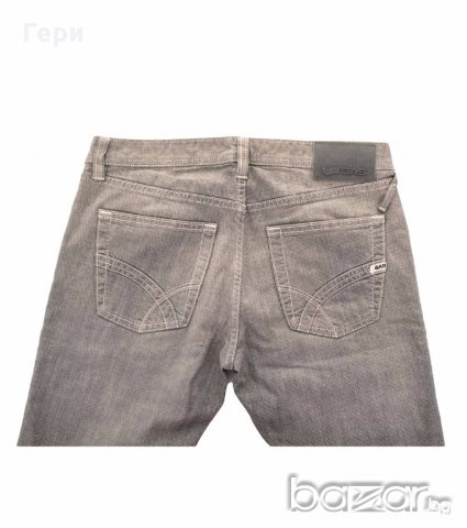 Памучен мъжки панталон в сиво марка Gas W30, снимка 5 - Панталони - 18048773