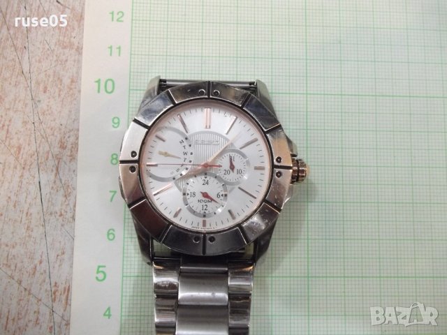 Часовник "SEIKO" хронограф кварцов мъжки японски работещ, снимка 2 - Мъжки - 21672333