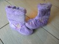 Детски лилави пантофи, тип ботуш, размер 23, стелка 14см , снимка 7