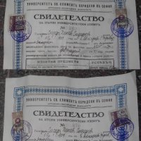 Стар документ диплома 1941г, снимка 5 - Антикварни и старинни предмети - 23655515