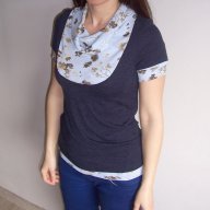 Дамска блуза с къс ръкав, снимка 3 - Корсети, бюстиета, топове - 8398924