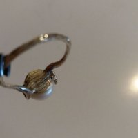 Среб.пръстен-с бяла перла-проба-925. Закупен от Италия., снимка 10 - Пръстени - 21741145