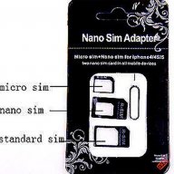 3 бр. адаптери за СИМ карти - нано, микро и стандартна 5 лв., снимка 2 - Калъфи, кейсове - 8279669