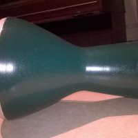 Тарамбука 40х25см-внос сирия-в зелено-метална, снимка 3 - Ударни инструменти - 22204710