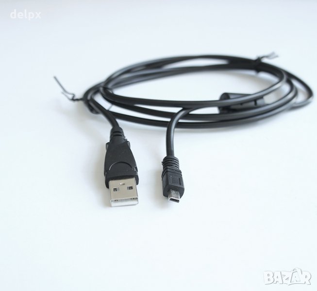 Кабел за фотоапарат USB-А(м)/NIKON 8pin(м) 1,5m, снимка 1