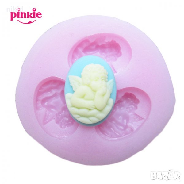 3 мини ангелчета Ангел силиконов молд силиконов молд форма декорация торта фондан шоколад бисквитки, снимка 1