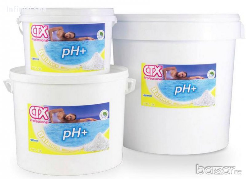 СТХ 20 - коректор на рН на водата в басейна, плюс - 1кг, 6кг, 35кг, снимка 1
