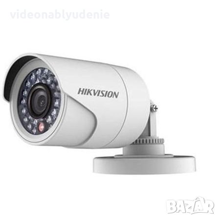 Водоустойчива Камера 4в1 Превключва HD-TVI/AHD/HD-CVI/CVBS Hikvision DS-2CE16C0T-IRPF 2.8мм 720p 1MP, снимка 1