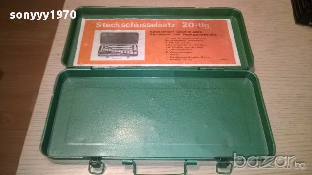 Метален куфар за инструменти-29/14см-внос швеицария, снимка 8 - Куфари с инструменти - 15114473