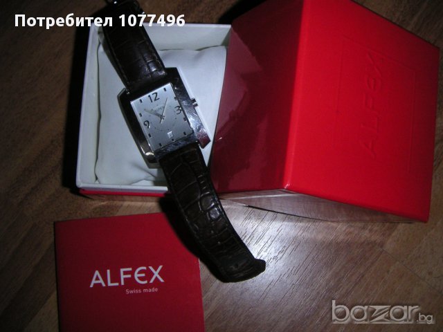 ШВЕЙЦАРСКИ Дамски часовник Alfex, снимка 4 - Дамски - 14998389