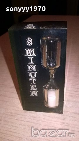 8 minuten-8х4х2.5см-пясъчен часовник-внос швеицария, снимка 7 - Антикварни и старинни предмети - 19036437