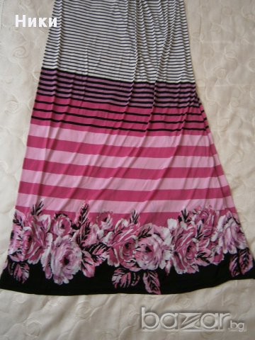 Нова дълга ластична рокля - размер Л с етикет, снимка 9 - Рокли - 11793423