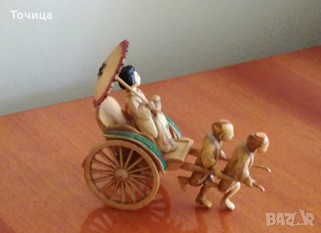 Гейша с рикша - изцяло целулоид, снимка 4 - Колекции - 23123774