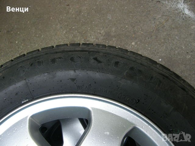 4 бр. алуминиеви джанти с гуми за Opel 15-ки 5x100, снимка 6 - Гуми и джанти - 21577040