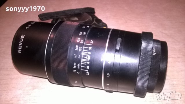 revue-lens made in w.germany-обектив 14см-внос швеицария, снимка 3 - Обективи и филтри - 23859312