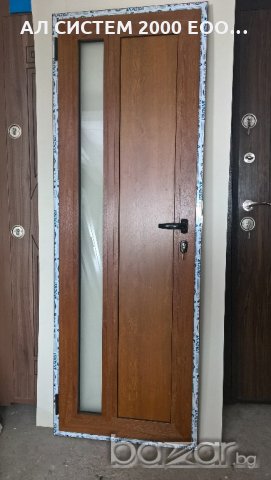 Алуминиева врата, врата за баня златен дъб, снимка 3 - Врати за баня - 20924821