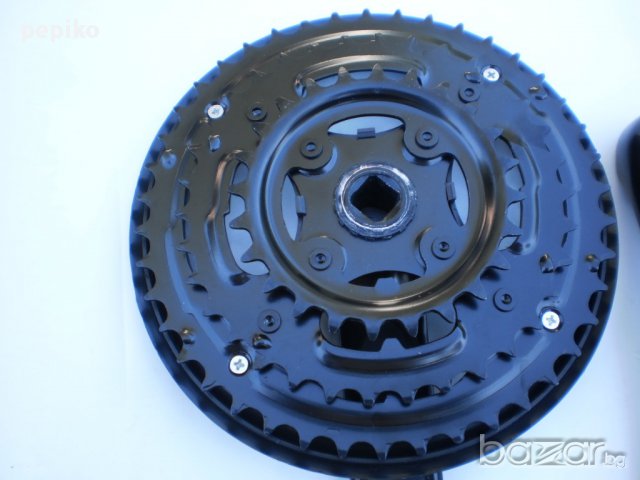 Продавам колела внос от Германия Комплект НОВИ алуминиеви курбели 42-34-24, снимка 6 - Части за велосипеди - 11686276