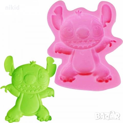  Стич stitch голям в цял ръст  силиконов молд форма украса декор торта фондан шоколад сапун гипс, снимка 2 - Форми - 22308734