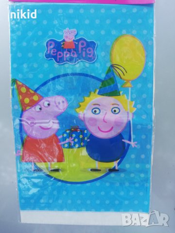 Пепа пиг Pig Peppa найлонова покривка за парти рожден ден, снимка 5 - Покривки за маси - 18367330