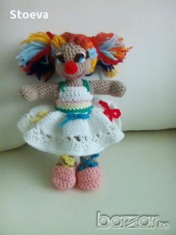 Кукла играчка Момиченце клоун, снимка 4 - Кукли - 14457550