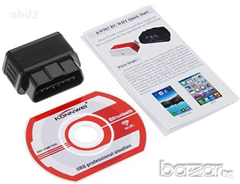 Професионален Konnwei®  ELM327 mini on/off интерфейс за диагностика на автомобили OBD2, 100% универс, снимка 5 - Аксесоари и консумативи - 10274074