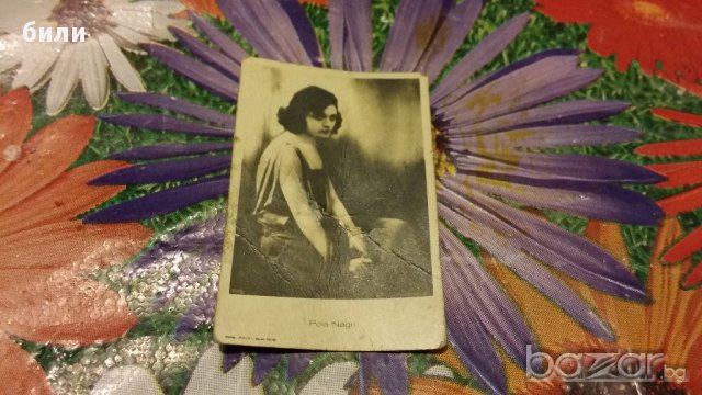 Мини Черно Бяла снимка Pola Negri, снимка 1
