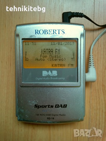 ⭐⭐⭐ █▬█ █ ▀█▀ ⭐⭐⭐ ROBERTS RD-14 - английско дизайнерско спортно радио с DAB/FM тунер с RDS, снимка 4 - Аудиосистеми - 23743444