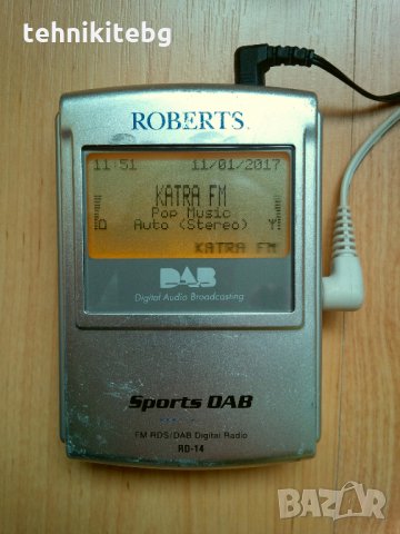 ⭐⭐⭐ ROBERTS RD-14 ⭐⭐⭐ Английско дизайнерско спортно радио с DAB/FM тунер с RDS, снимка 4 - Аудиосистеми - 23743444
