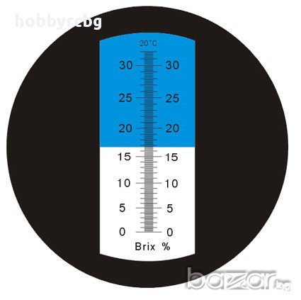 Захаромер Рефрактометер за плодов сок, вино, Brix 0-32%, снимка 3 - Градински цветя и растения - 16292452