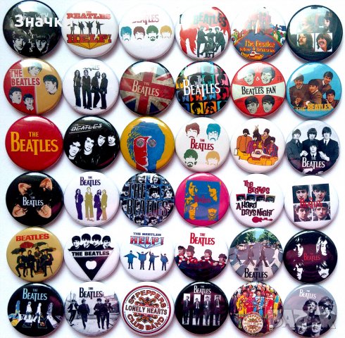 Значки на The Beatles част 2, снимка 1 - Други ценни предмети - 24868552