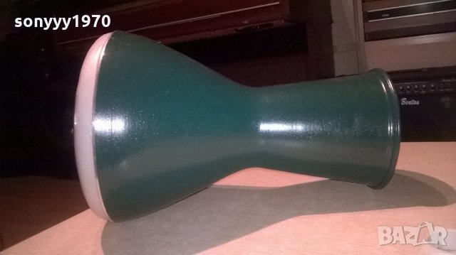 Тарамбука 40х25см-внос сирия-в зелено-метална, снимка 3 - Ударни инструменти - 22204710