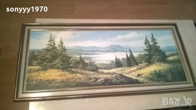 картина с рамка-внос швеицария-111х51см, снимка 5 - Колекции - 25516623