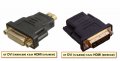 Преходник DVI HDMI (женски/мъжки), снимка 1 - Кабели и адаптери - 17520445