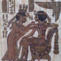 Египетски папирус в рамка, снимка 2 - Колекции - 25485431