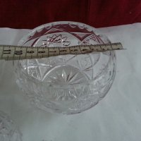 кристална купа с капак , снимка 4 - Антикварни и старинни предмети - 19785606