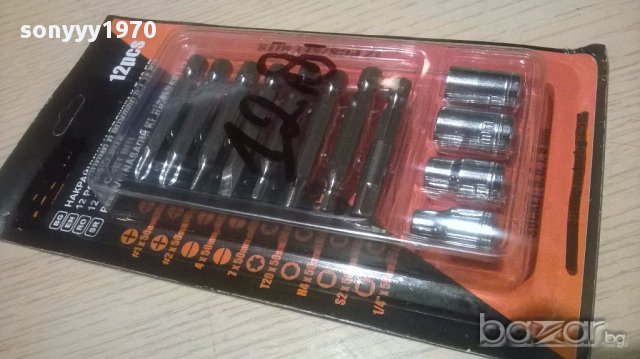 Комплект накраиници за винтоверт-12бр нови, снимка 6 - Винтоверти - 14026818