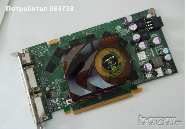 Nvidia Quadro Fx3500 256mb256bit Ddr3 -професионална видеокарта, снимка 1